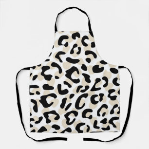 Animal print pattern apron