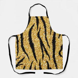 Animal print pattern apron