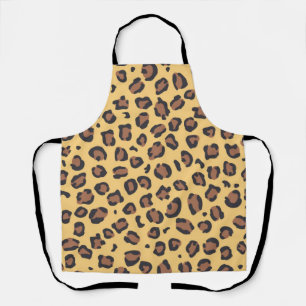Animal print pattern apron