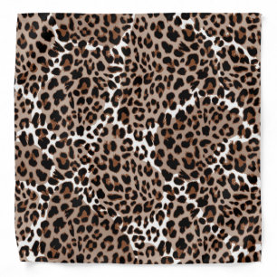 Animal print pattern bandana