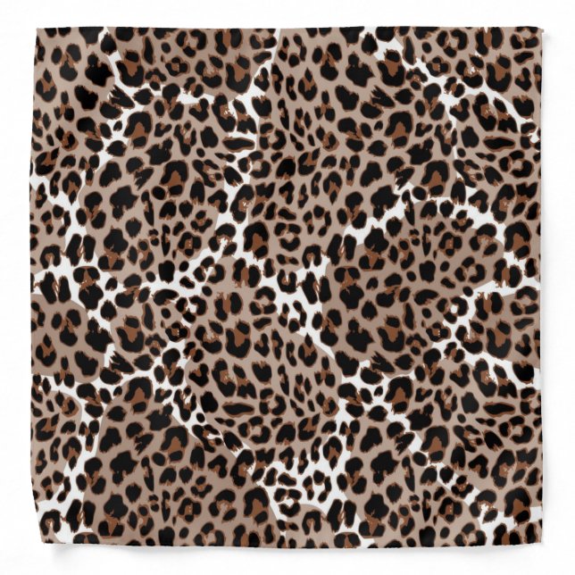 Animal print pattern bandana (Front)