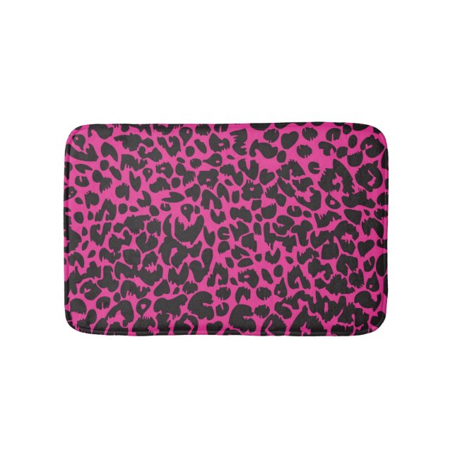 Animal print pattern bath mat (Front)