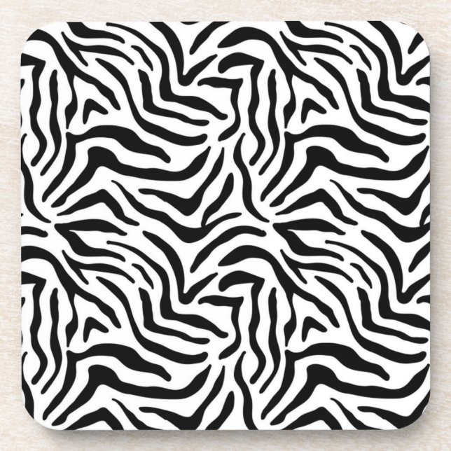 Animal print pattern beverage coaster (Front)