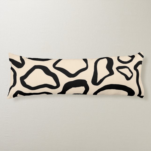 Animal print pattern body pillow (Front)