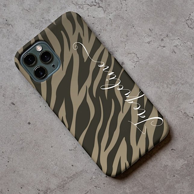 Animal Print Pattern Camo Stripes Stylish Custom Case-Mate iPhone Case (Creator Uploaded)