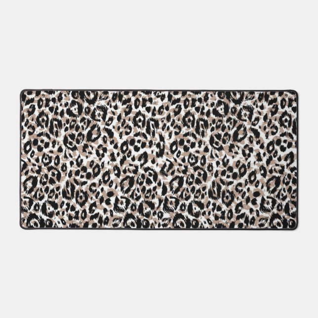 Animal print pattern desk mat (Front)