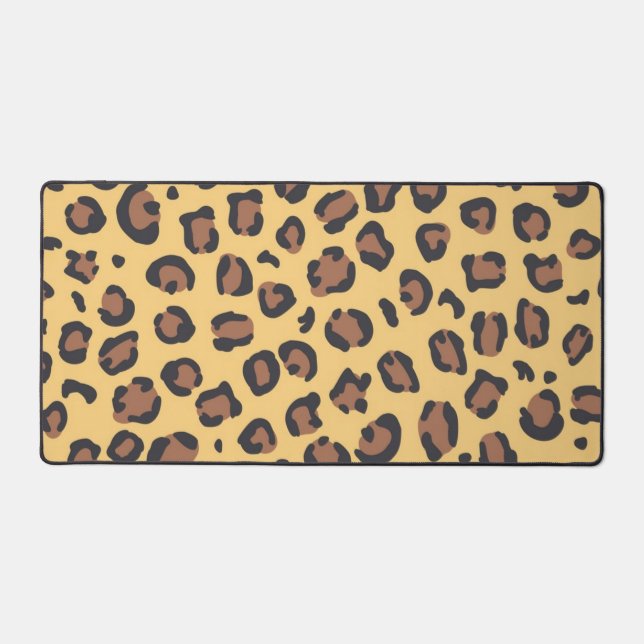 Animal print pattern desk mat (Front)