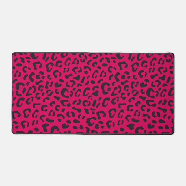 Animal print pattern desk mat (Front)