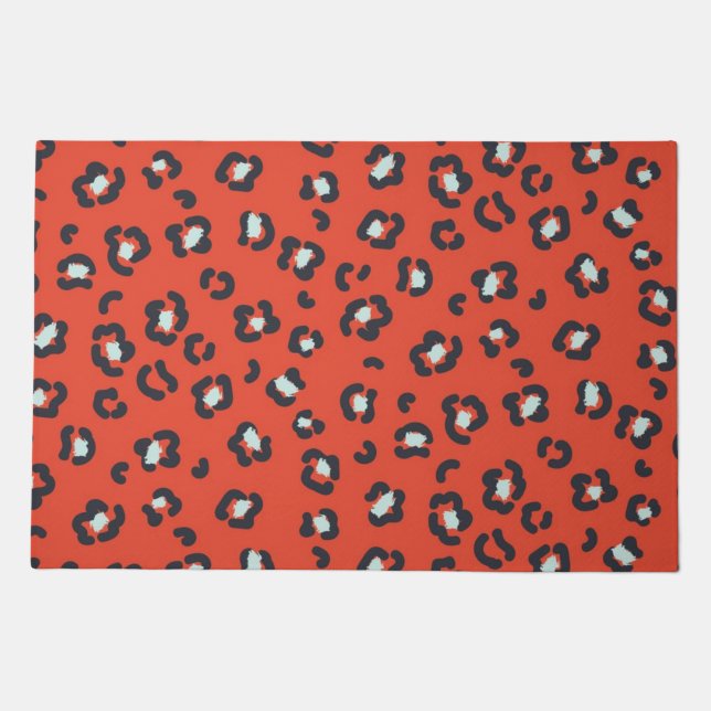 Animal print pattern doormat (Front)