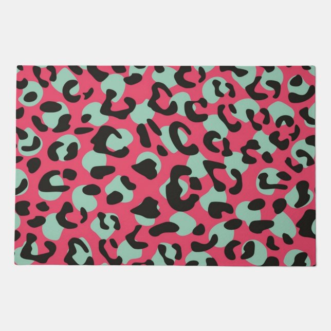 Animal print pattern doormat (Front)