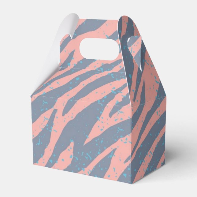 Animal print pattern favor boxes (Front Side)