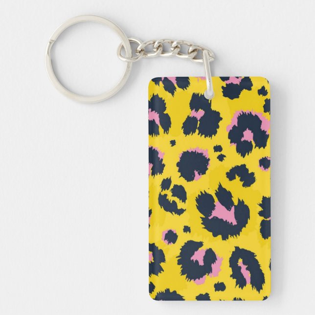 Animal print pattern keychain (Front)
