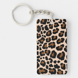 Animal print pattern keychain