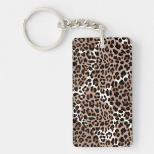 Animal print pattern keychain