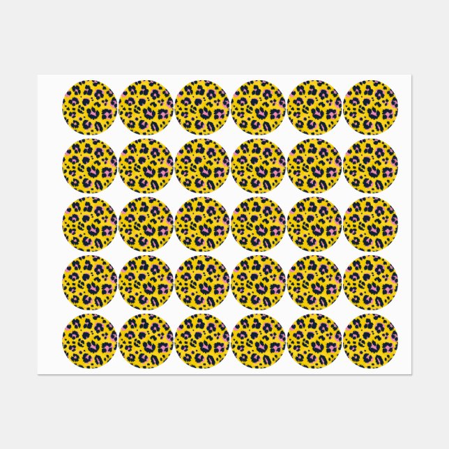 Animal print pattern labels (Sheet)
