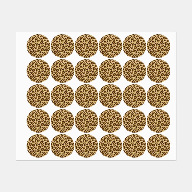 Animal print pattern labels (Sheet)