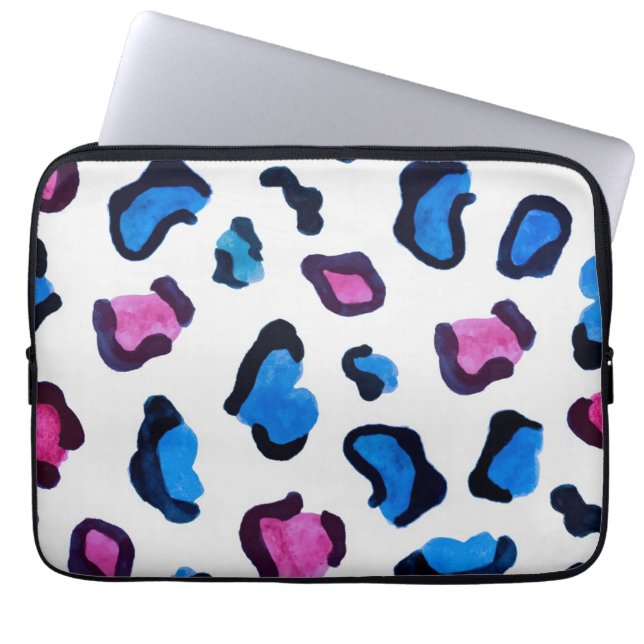 Animal print pattern laptop sleeve (Front)