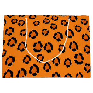 Animal print pattern large gift bag