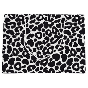 Animal print pattern large gift bag