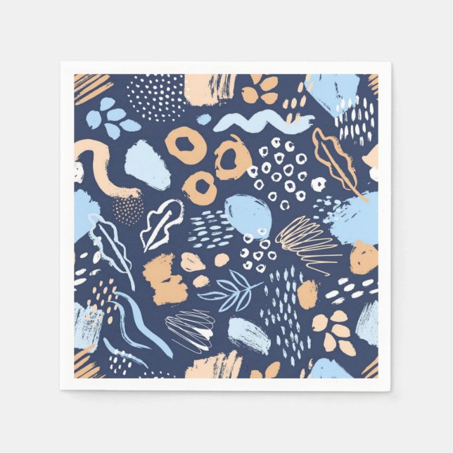 Animal print pattern napkins (Front)