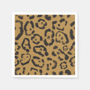 Animal print pattern napkins
