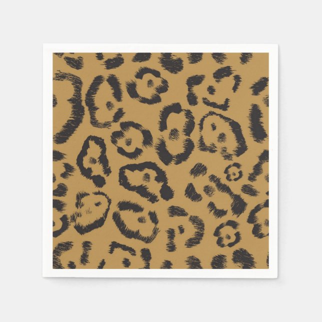 Animal print pattern napkins (Front)