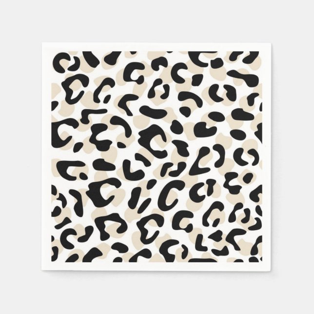 Animal print pattern napkins (Front)