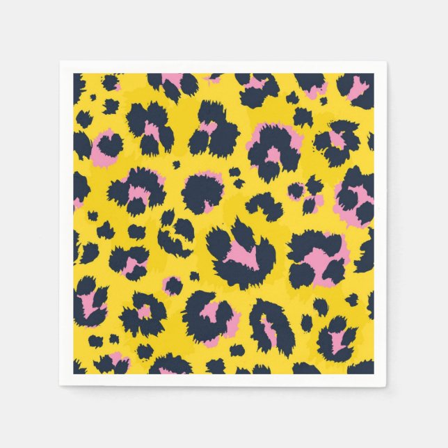 Animal print pattern napkins (Front)