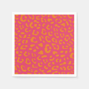 Animal print pattern napkins