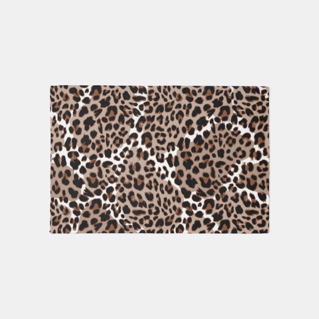 Animal print pattern outdoor rug (Front)