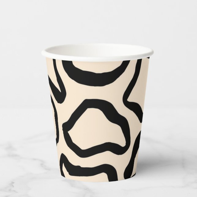 Animal print pattern paper cups (Front)