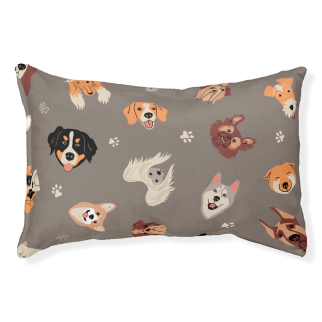 Animal Print Pattern Pet Bed (Front)