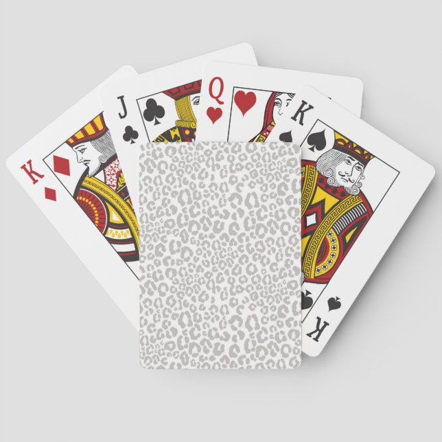 Animal print pattern poker cards (Back)