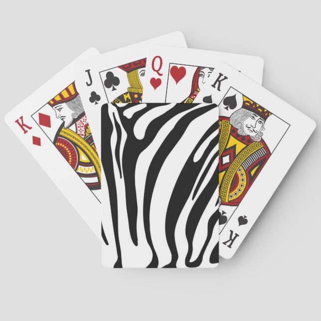 Animal print pattern poker cards (Back)
