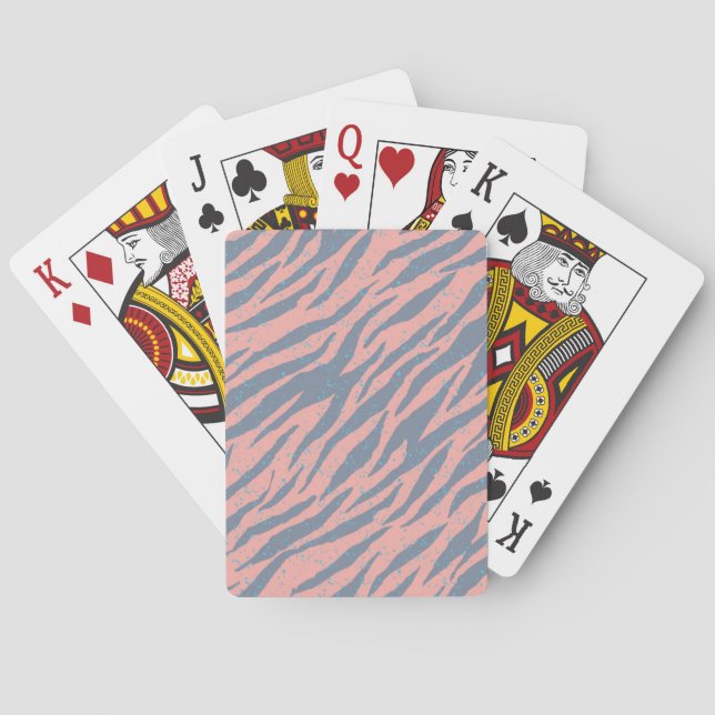 Animal print pattern poker cards (Back)