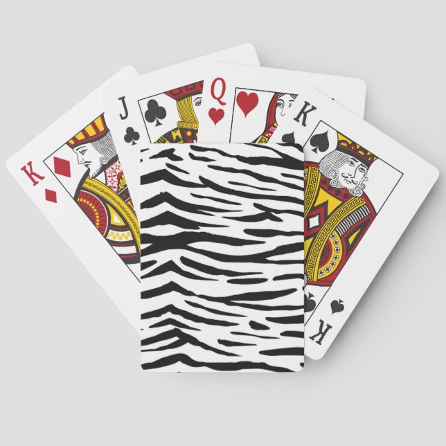 Animal print pattern poker cards (Back)