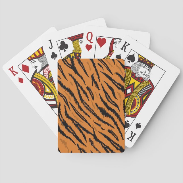 Animal print pattern poker cards (Back)