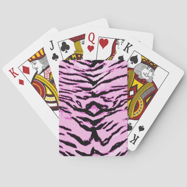 Animal print pattern poker cards (Back)