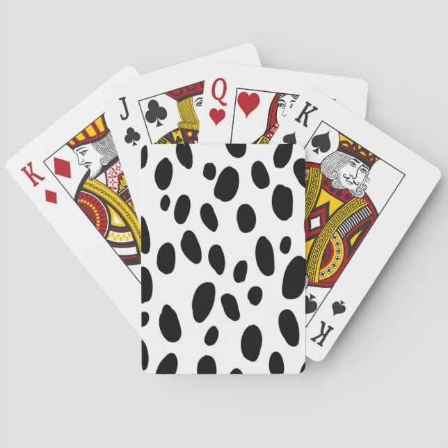 Animal print pattern poker cards (Back)