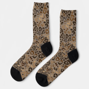 Animal print pattern socks