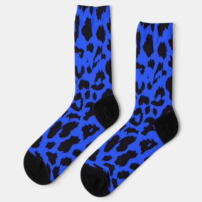 Animal print pattern socks (Left)