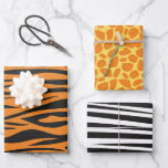 Animal Print Pattern Wild Animals Birthday Wrapping Paper Sheets<br><div class="desc">Animal Print Pattern Wild Animals Birthday Party Wrapping Paper Sheets.</div>