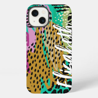 Animal Print Personalized iPhone 13 Case