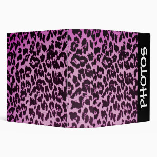 Animal print photo album binder