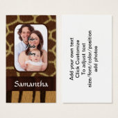 Animal print photo background (Front & Back)