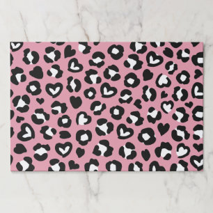 Animal Print, Pink Leopard, Cheetah Spots, Hearts Paper Pad