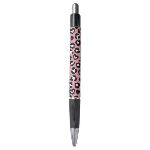 Animal Print, Pink Leopard, Cheetah Spots, Hearts Pen