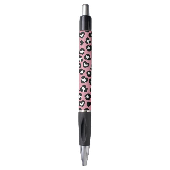 Animal Print, Pink Leopard, Cheetah Spots, Hearts Pen (Front Vertical)