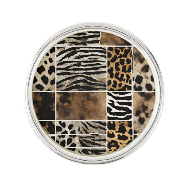 Animal Print - Planet Jill Lapel Pin  (Front)