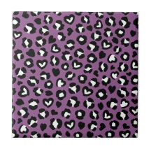 Animal Print, Purple Leopard, Cheetah Spots, Heart